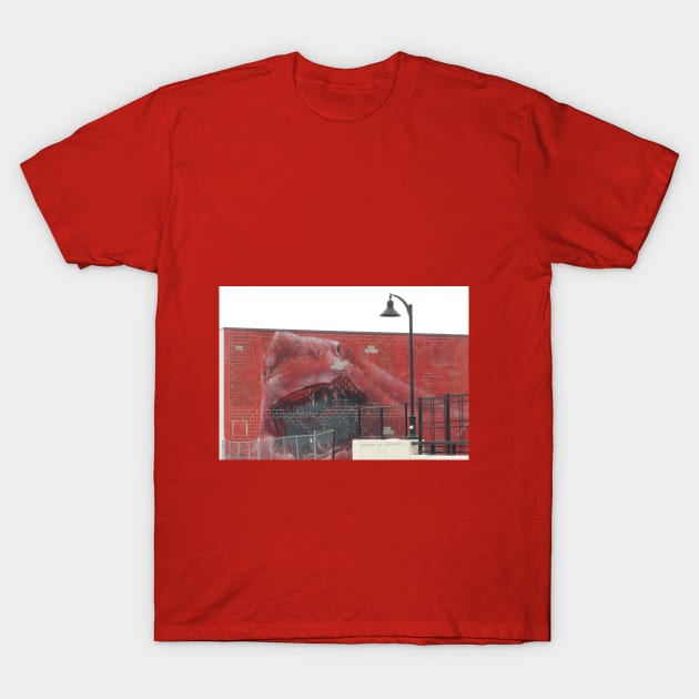 Red Shark T-Shirt by ThomasGallant